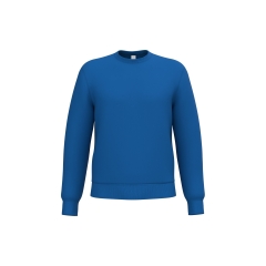 Sweat-shirt col rond unisexe Bleu Royal iDeal Basic Brand