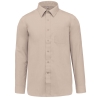 Chemise popeline polycoton entretien facile homme Beige Kariban