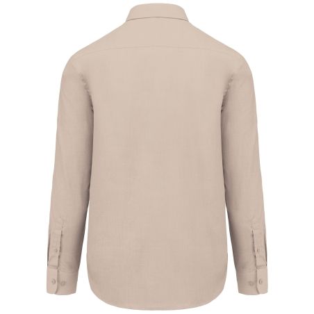 Chemise popeline polycoton entretien facile homme Beige Kariban – vue 2