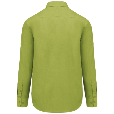 Chemise popeline polycoton entretien facile Kariban Vert lime – vue 2