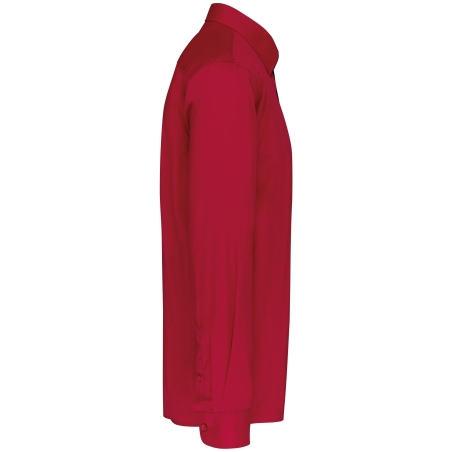 Chemise popeline polycoton entretien facile Rouge Kariban – vue 3