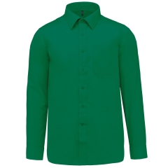 Chemise popeline polycoton vert Kelly Kariban homme