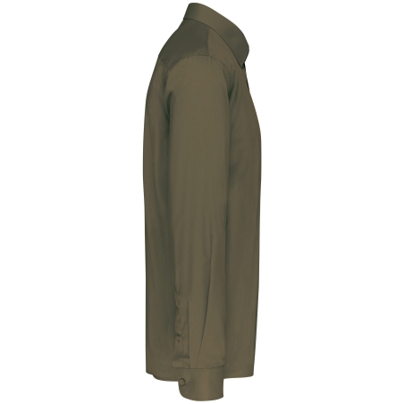 Chemise popeline polycoton entretien facile homme Vert Kariban – vue 3