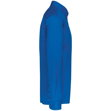 Chemise Popeline Polycoton Bleu Royal Homme Kariban – vue 3