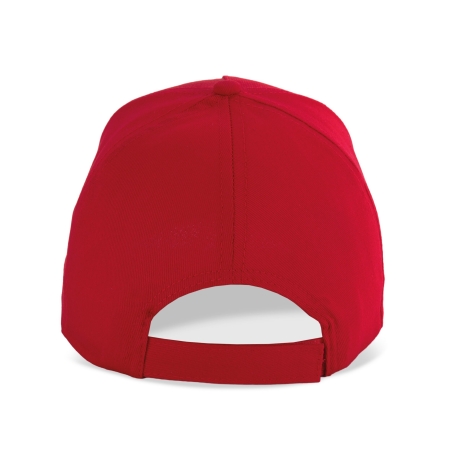 Casquette coton 5 panneaux Rouge Cherry Red – K-up – vue 2