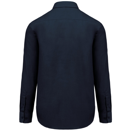 Chemise Popeline Polycoton Entretien Facile Homme Marine – Kariban – vue 2