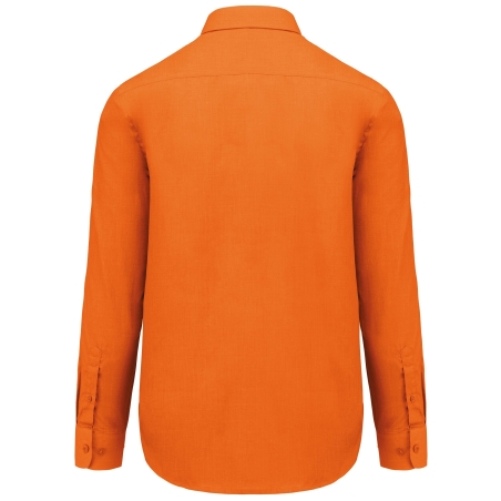 Chemise popeline polycoton entretien facile Kariban Orange – vue 2