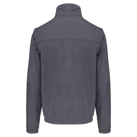 Veste polaire manches amovibles Gris WK. Designed To Work – vue 2