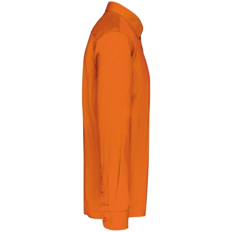 Chemise popeline polycoton entretien facile Kariban Orange – vue 3