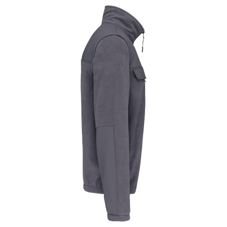 Veste polaire manches amovibles Gris WK. Designed To Work – vue 3