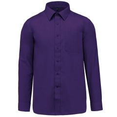 Chemise popeline polycoton entretien facile Violet – Kariban