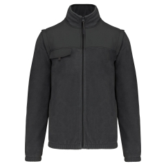 Veste polaire manches amovibles Gris homme WK. Designed To Work