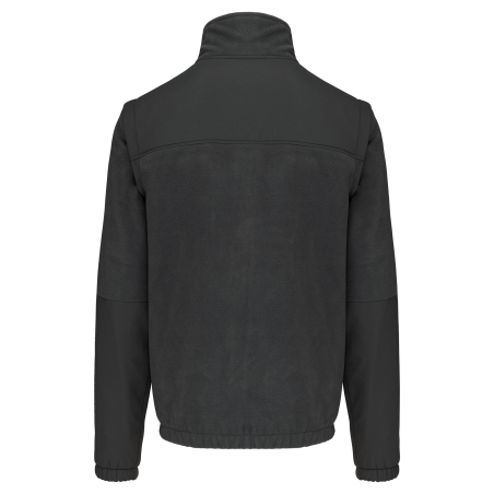 Veste polaire manches amovibles Gris homme WK. Designed To Work – vue 2