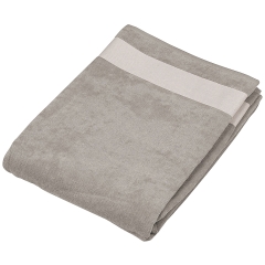 Drap de plage gris 400 g/m² personnalisé Kariban