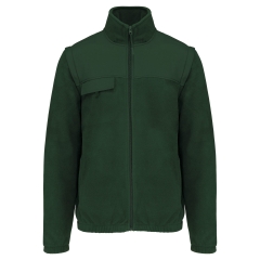 Veste polaire manches amovibles homme Vert Forest Green WK.