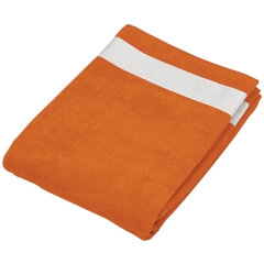 Drap de plage Orange/White 400 g/m² Kariban – Personnalisable