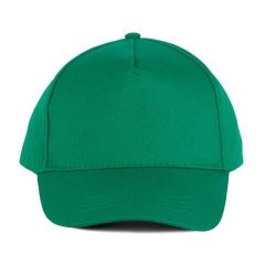 Casquette coton 5 panneaux Vert Kelly K-up – Personnalisable