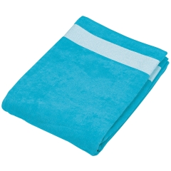 Drap de plage Turquoise/Blanc 400 g/m² Kariban