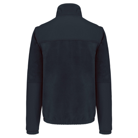 Veste polaire manches amovibles Marine WK. Designed To Work – vue 2