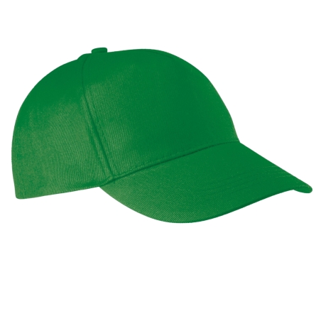 Casquette coton 5 panneaux Vert Kelly K-up – Personnalisable – vue 2