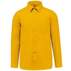 Chemise popeline polycoton entretien facile Kariban Jaune