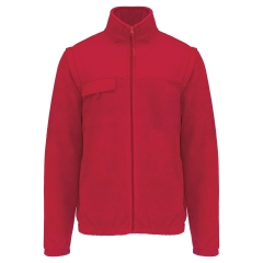 Veste polaire manches amovibles Rouge WK. Designed To Work