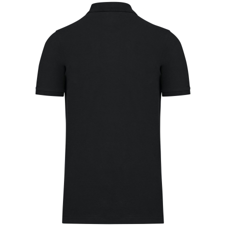 Polo piqué bio 180 g/m² homme Noir – Kariban – vue 2