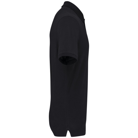 Polo piqué bio 180 g/m² homme Noir – Kariban – vue 3