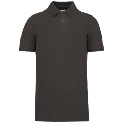 Polo piqué bio 180 g/m² Kariban homme – Gris anthracite