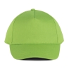 Casquette 5 panneaux coton vert lime K-up – One Size