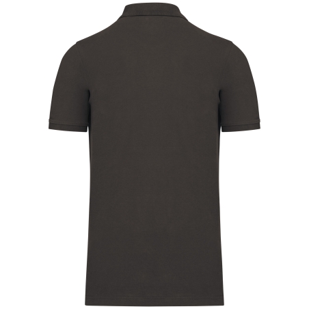 Polo piqué bio 180 g/m² Kariban homme – Gris anthracite – vue 2