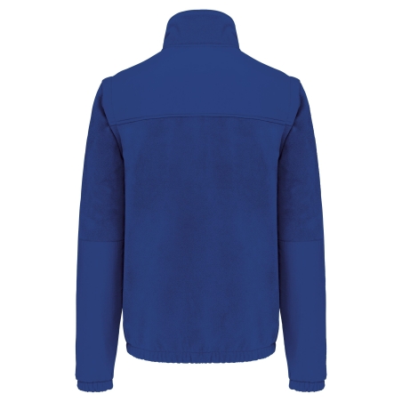 Veste polaire manches amovibles Bleu Royal WK. Designed To Work – vue 2
