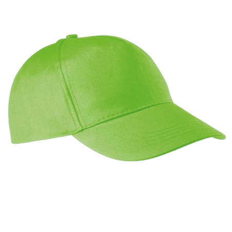 Casquette 5 panneaux coton vert lime K-up – One Size – vue 2