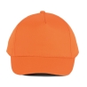 Casquette 5 panneaux coton orange K-up – taille unique