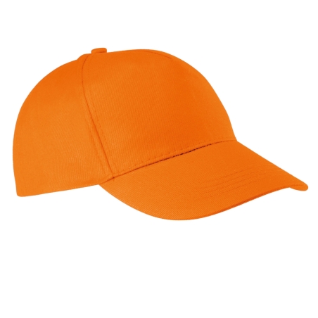 Casquette 5 panneaux coton orange K-up – taille unique – vue 2