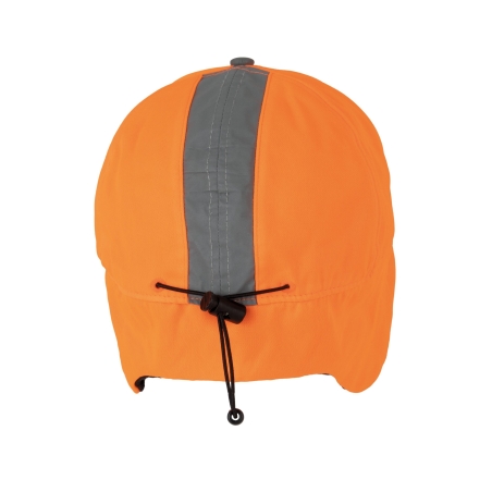 Casquette Hiver Fluorescente 6 Panneaux Orange WK. Designed To Work – vue 2