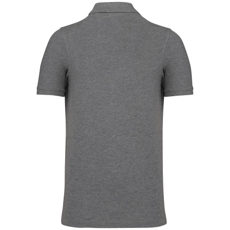 Polo piqué bio 180 g/m² homme Gris Chiné – Kariban – vue 2
