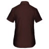 Chemise Popeline Polycoton Manches Courtes Femme Marron Kariban – vue 2