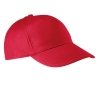 Casquette 5 panneaux coton rouge – K-up personnalisable – vue 2