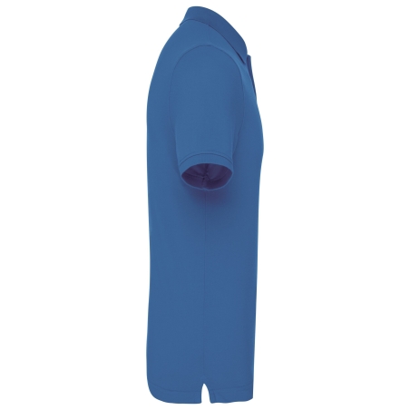 Polo piqué bio 180 g/m² homme Bleu roi – Kariban – vue 3