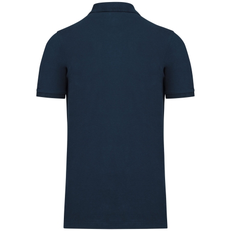 Polo Piqué Bio 180 Homme Marine Kariban – Personnalisé – vue 2