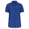 Chemise Popeline Polycoton Manches Courtes Femme Bleue Kariban