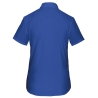 Chemise Popeline Polycoton Manches Courtes Femme Bleue Kariban – vue 2