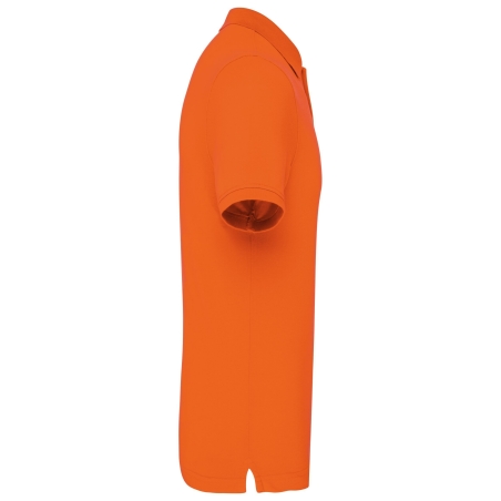Polo piqué Bio 180 homme Kariban – Orange – vue 3
