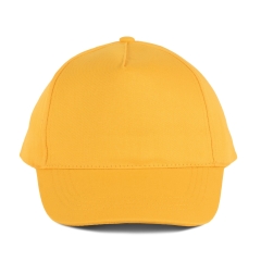 Casquette Coton 5 Panneaux Jaune K-up – Personnalisable