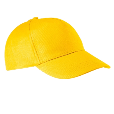 Casquette Coton 5 Panneaux Jaune K-up – Personnalisable – vue 2