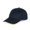 Casquette 6 panneaux sandwich contrastée Marine - WK. Designed To Work – vue 4