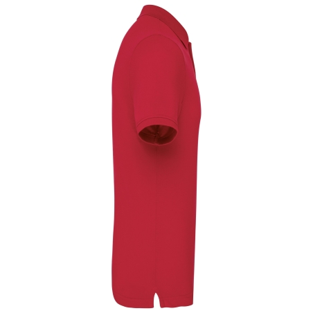 Polo piqué Bio 180 Rouge Homme Kariban – Coton Bio – vue 3