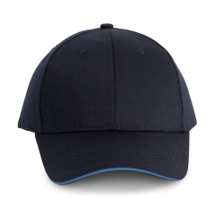 Casquette 6 panneaux bicolore Marine – WK. Designed To Work