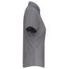 Chemise Popeline Polycoton Manches Courtes Femme Gris Kariban – vue 3